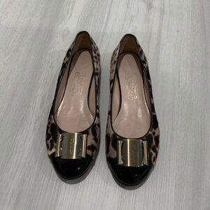 Salvatore Ferragamo Vara pony-style calfskin ballet flats Size US 9.5